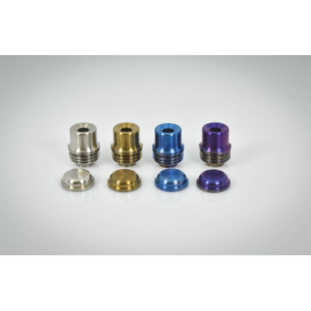 Billet Box  Titanium Button
