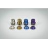 Billet Box  Titanium Button