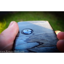 Billet Box  Titanium Button